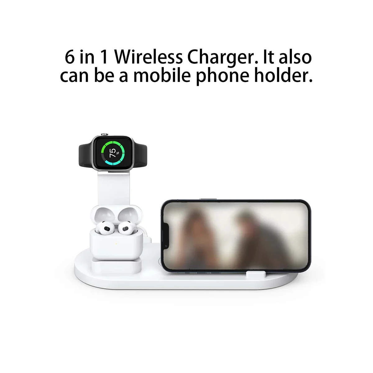 7 In 1 Wireless Charger Stand  - Desk Setup Apple recension och pris