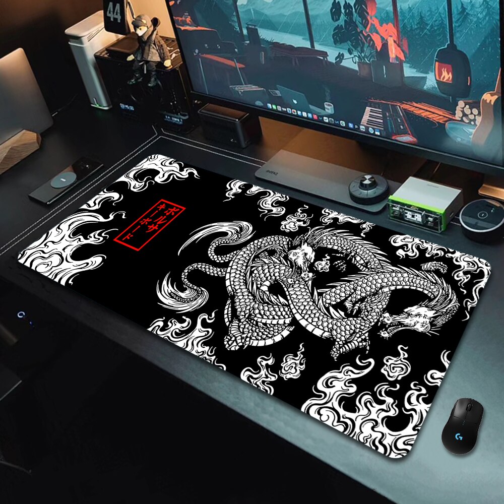 Japanese Dragon Large Gaming M - Desk Setup Japan recension och pris