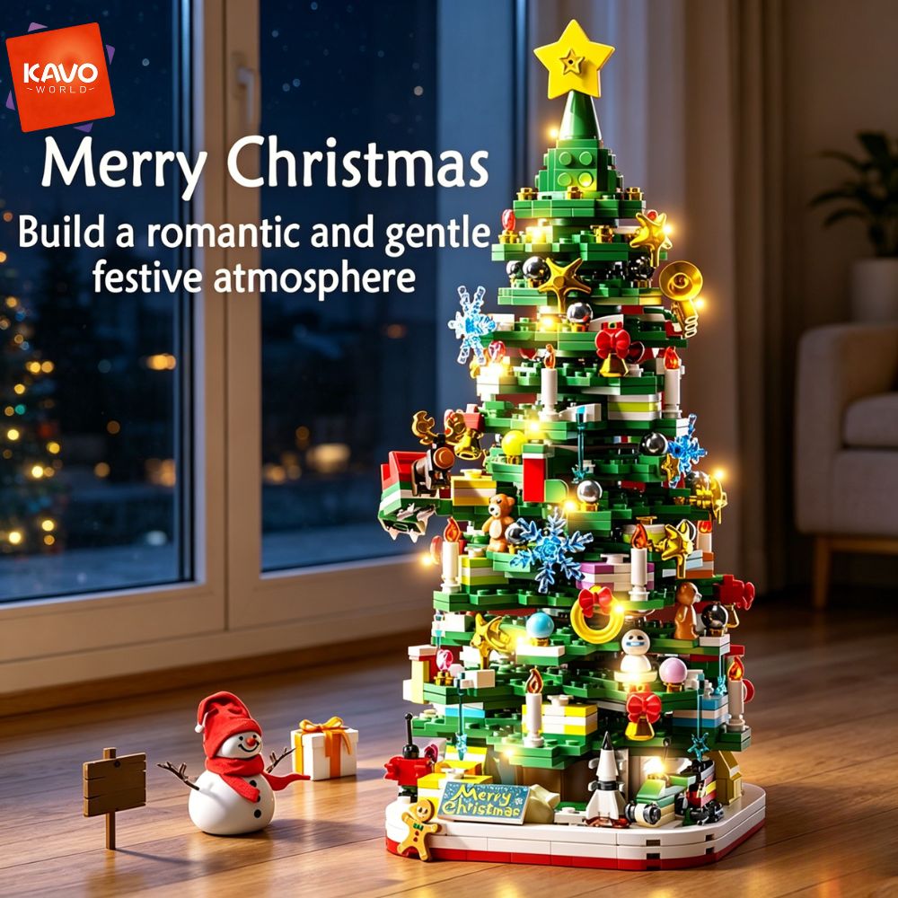 KAVOWORLD 1024pcs Christmas Tr - Desk Setup Gift Ideas recension och pris