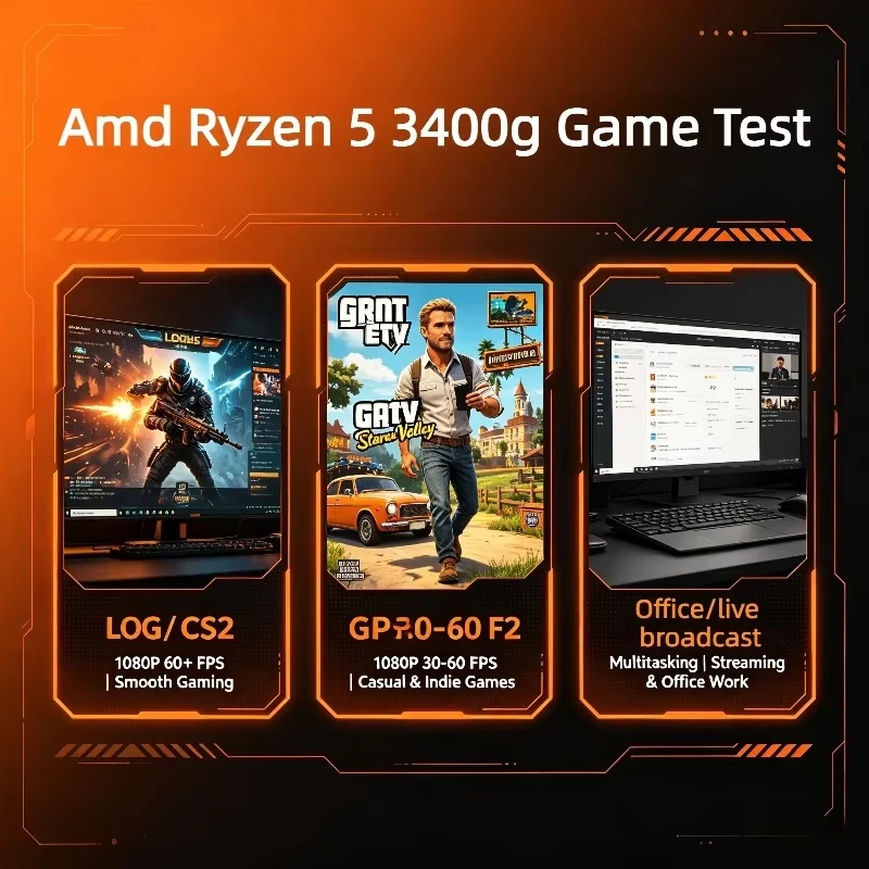 AMD Ryzen 5 3400G AM4 Desktop  - Amd Cpu Ryzen 5 recension och pris