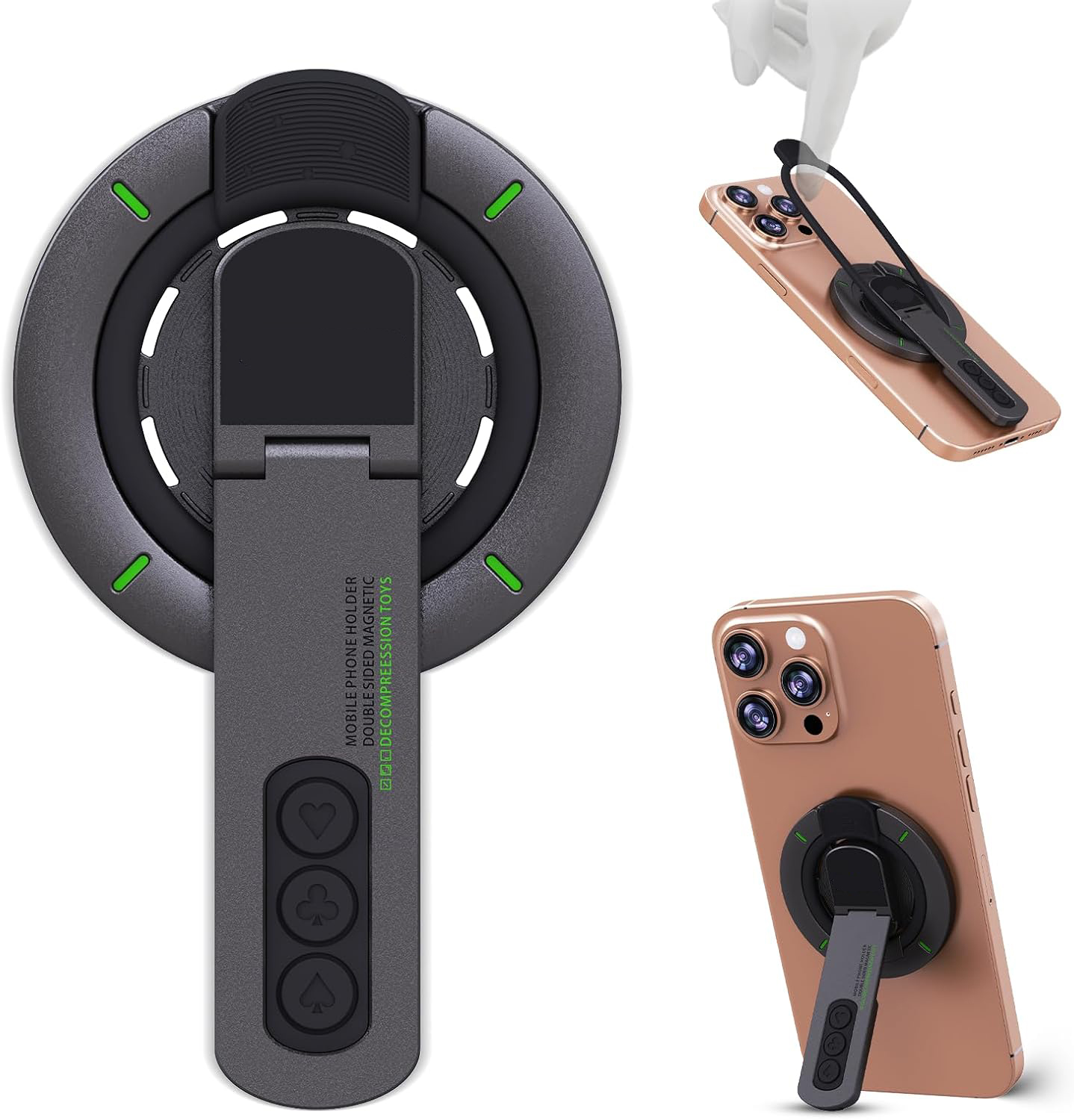 MultiFunction Finger Ring Brac - Desk Setup Apple recension och pris
