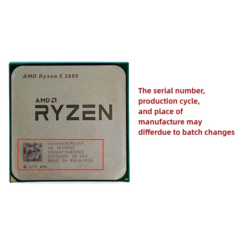 AMD Ryzen 5 2600 Tray CPU 6 Co - Amd Cpu Ryzen 5 recension och pris